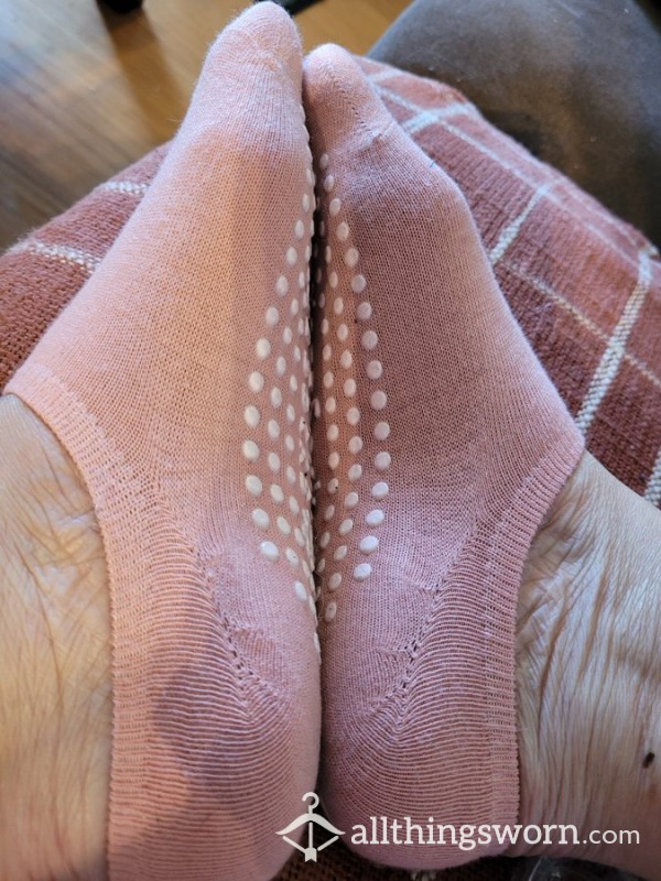 Pink Yoga Socks