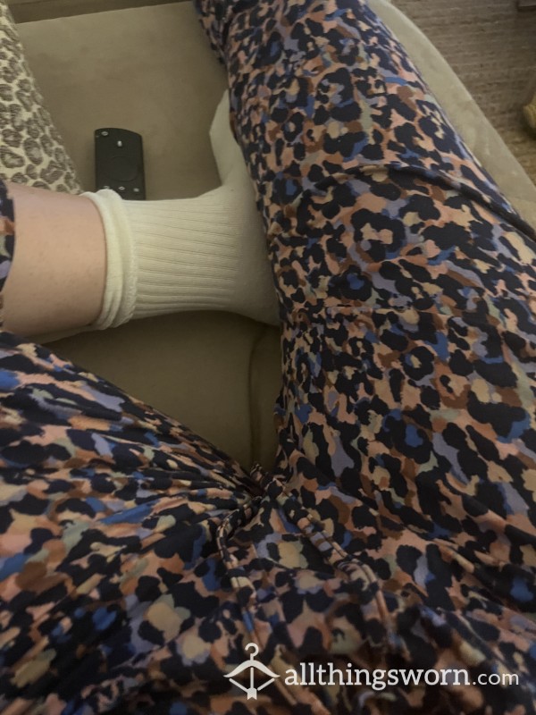 PJ Trousers Worn For 3 Nights Sweating Crotch Multiple Orgasms. Really Smelly And Damp
