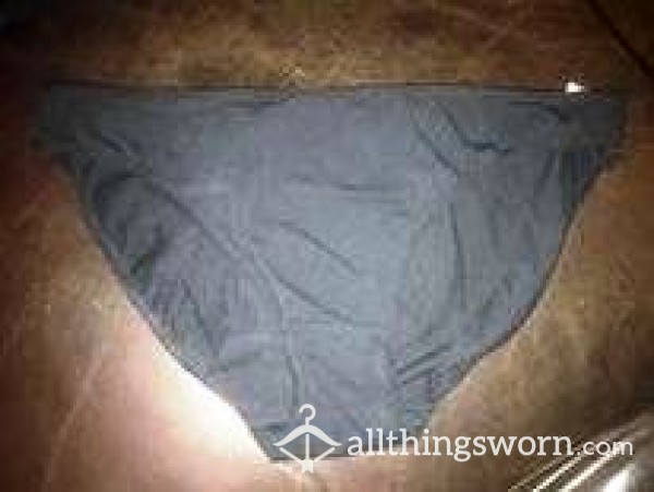 Plain Black Cotton Knickers. Price Includes UK Inland Postage