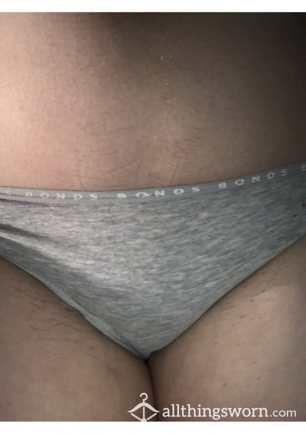 Plain Grey Cotton Panties