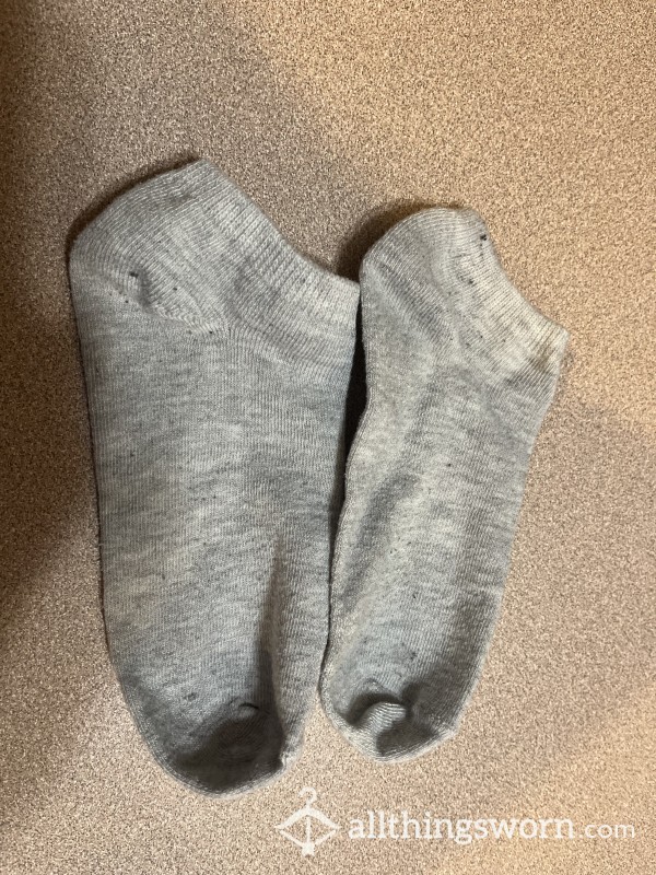 Plain Grey Gym Socks