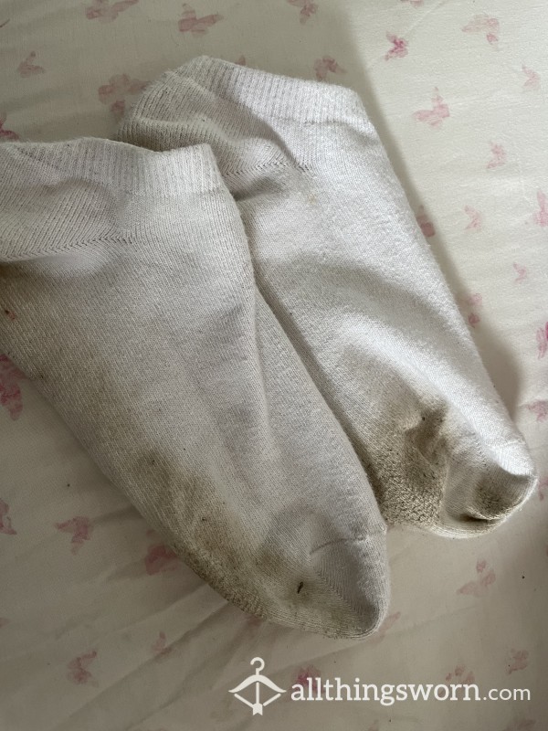 Plain White Ankle Socks