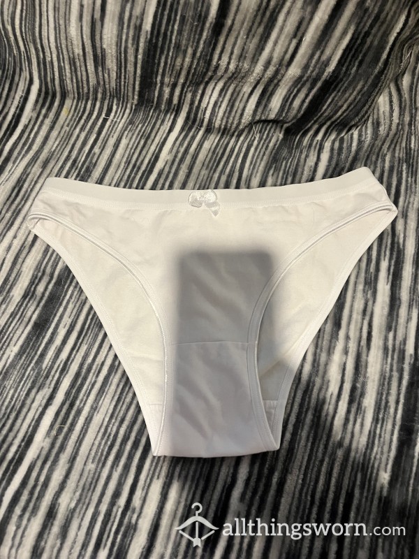 Plain White Cotton Panties