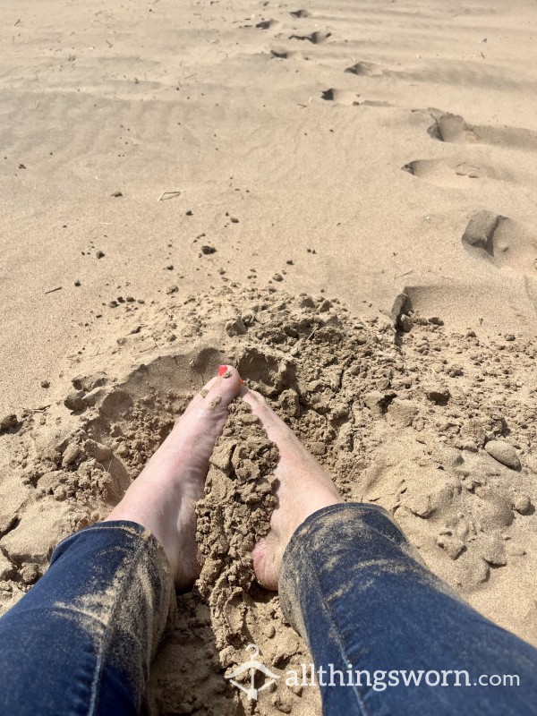 Playing In The Sand With My Feet
