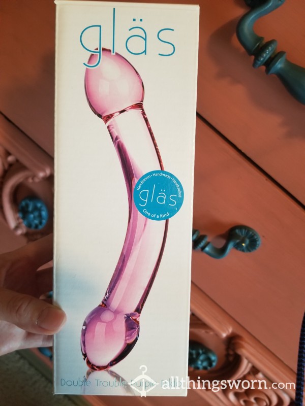 Playing With My Pink GLASS Dildo