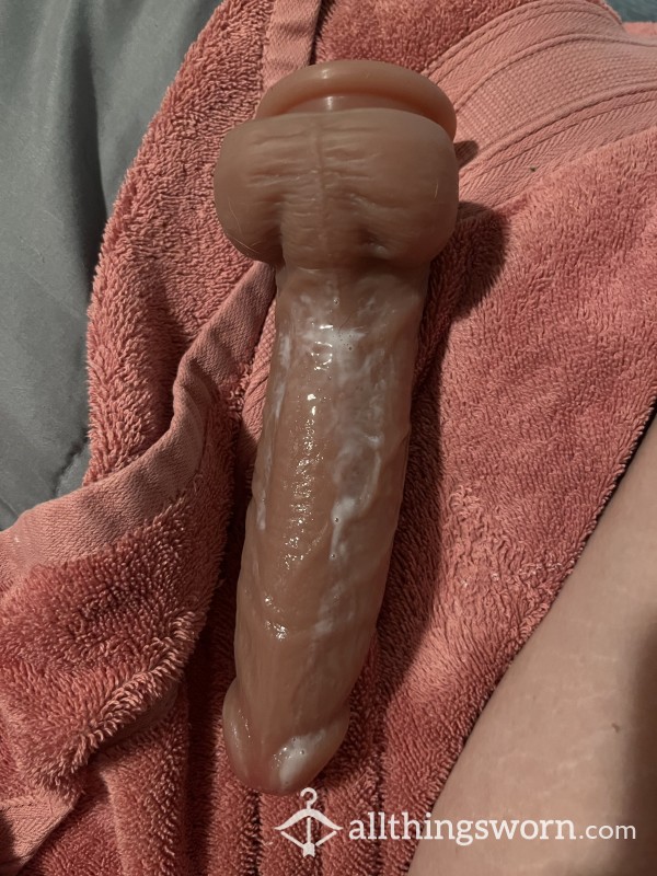 Playtime With Dildo After Shower, Creamy