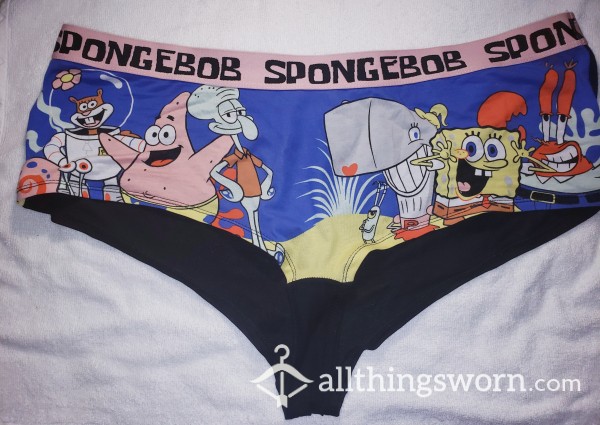 Plus Size SpongeBob Full Coverage Panties (72hr Wear)