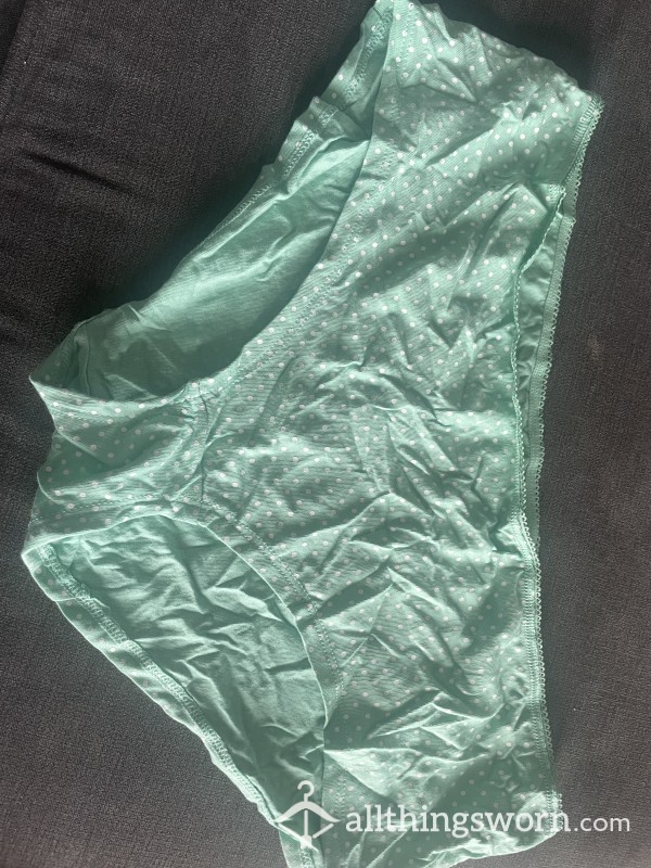 Polka Dot Green Cute Panties