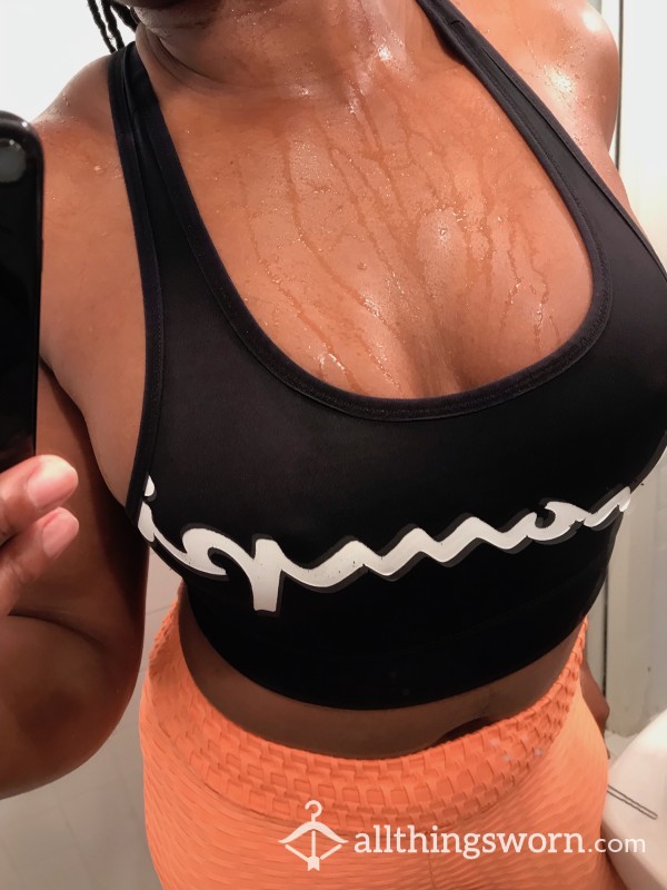 Post-workout Sports Bra. Smells Delicious!!