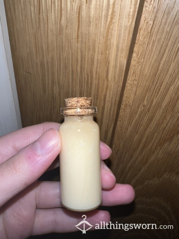 POT OF MY CREAMY FRESHLY FILLED UP CUM/PUSSY JUICES FOR SALE 💦 £35