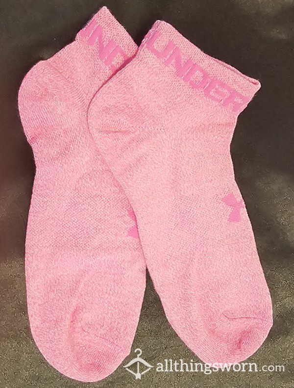 Powder-pink UnderArmour Ankle Socks