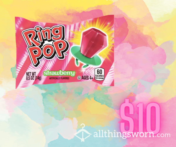 Dipped Candy Lollipop: Ring Pop
