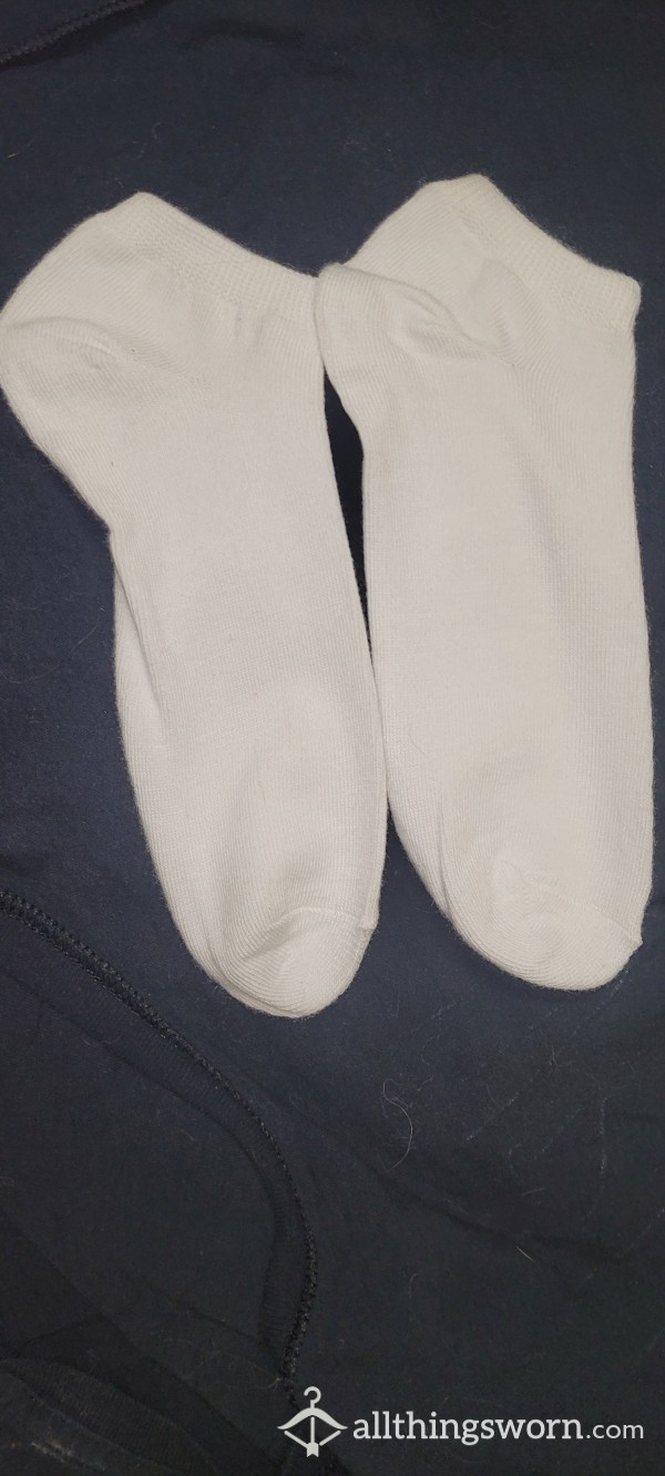 Precious All White Ankle Socks
