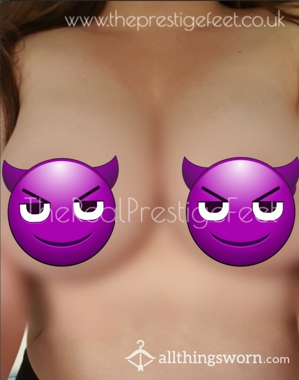 Prepare To Drool Over My Pierced 38DD Tits - 8 Uncensored Photos - £4.00
