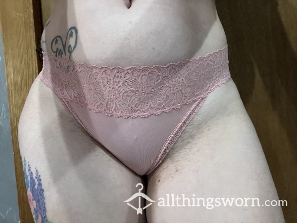 Pretty In Pink Lace Thong