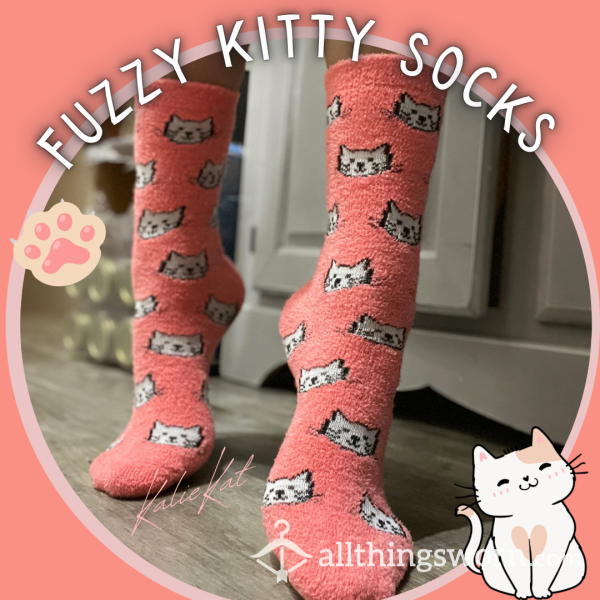 Pretty Kitty Fuzzy Socks