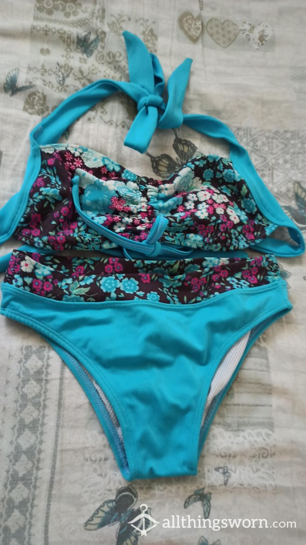 Pretty Small Blue Two-pieces Swimwear Set, Bikini