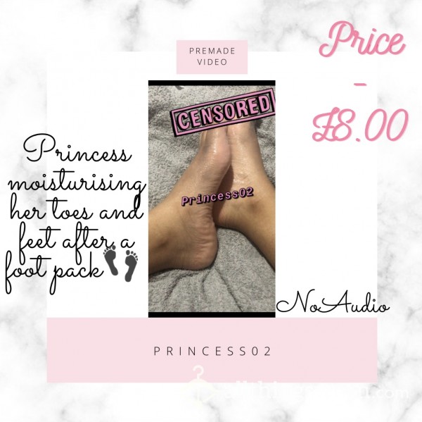 Princess Foot Pack Massage Video👣