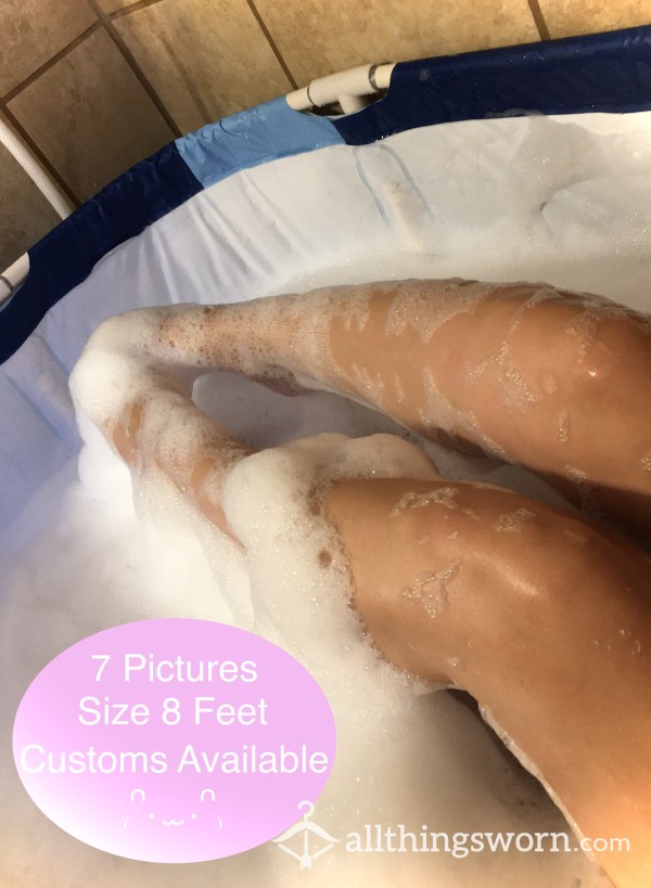 Pruned, Wrinkled, & Bubbly Bath Feet