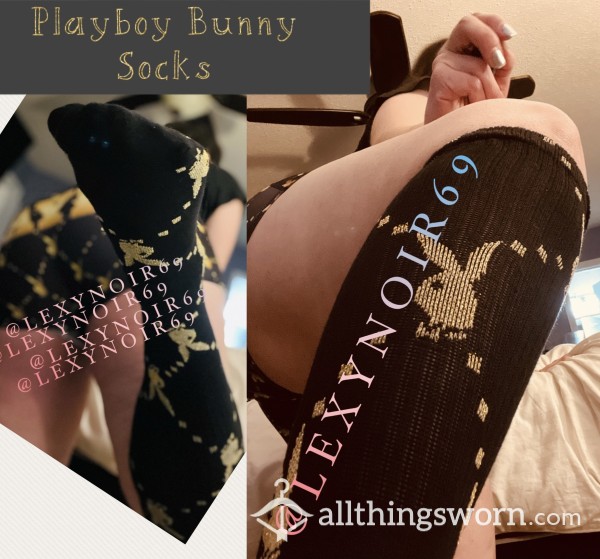 PSD Playboy Bunny Monogram Socks