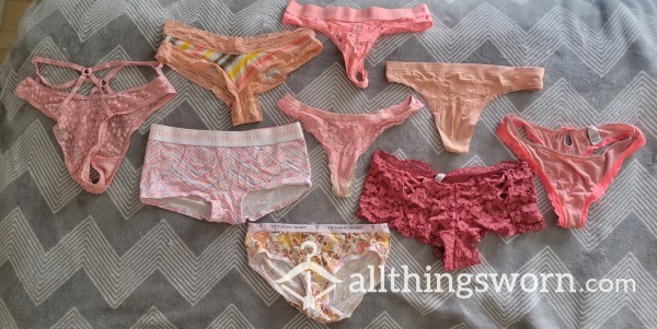 (Pt2!) All Panties That Are Available For Wear! All Come With A 24 Hour Wear, But Custom Requests Available!