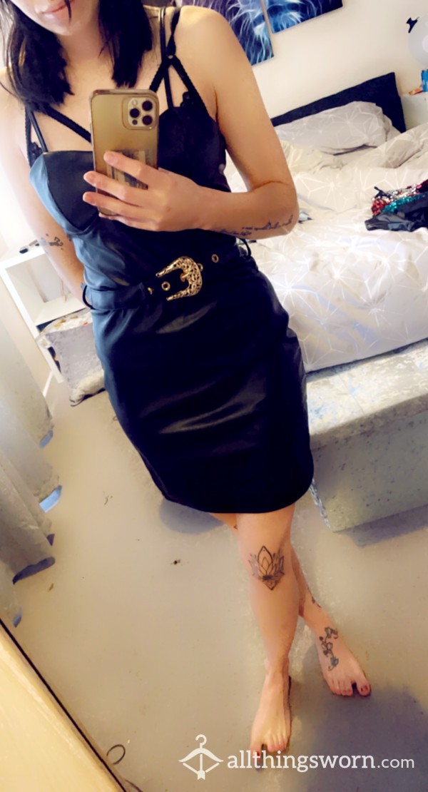 Pu Leather Dress