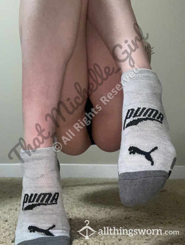 Puma Ankle Socks - Black/White/Gray