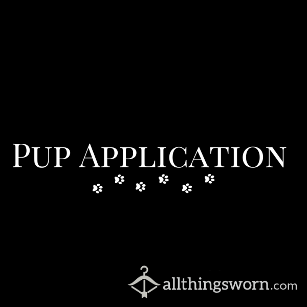 Pup Application 🐶