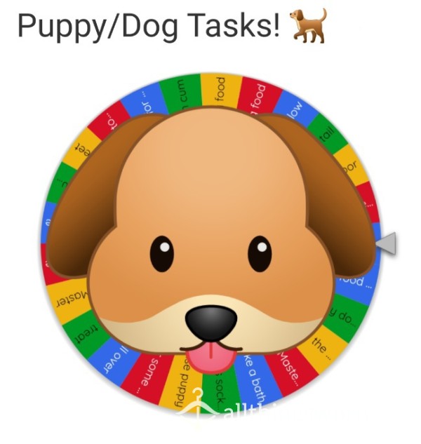 Puppy/Dog Task Spin Wheel! 🐾🐕🐶