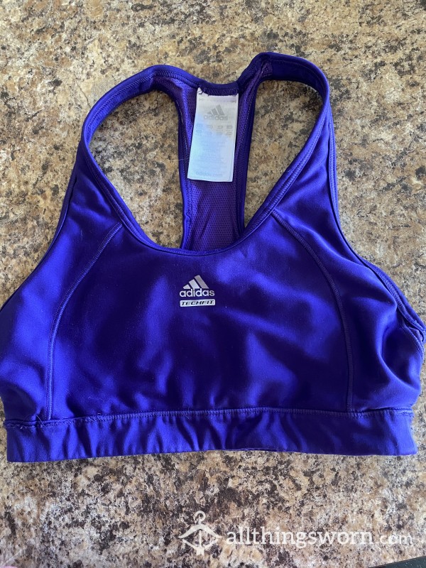 Purple Adidas Sports Bra