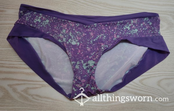 Purple And Mint Splatter Panties