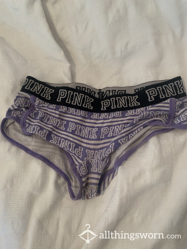 Purple And White Knickers