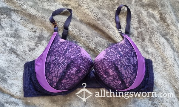 Purple Ann Summers 'The Siren' Bra | Wire Is Poking Out On The Right Cup | Size 38D | Standard Wear 3 Days | Includes Lifetime Access To My Boobies Folder - From £30.00