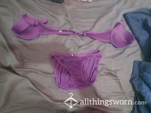 Purple Bra And Panties Matching Set 💜