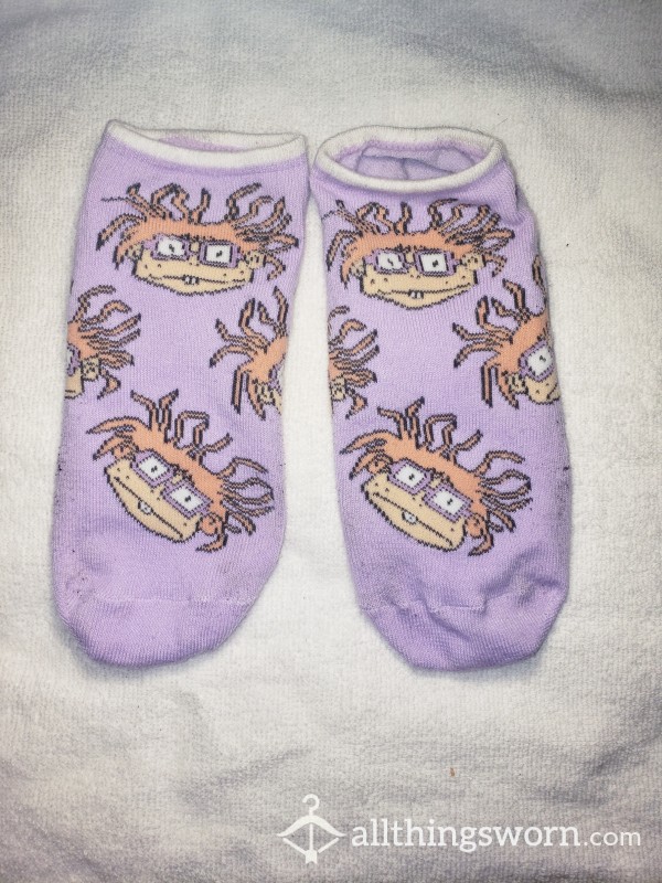 Purple Chucky Ankle Socks (72hr Wear)