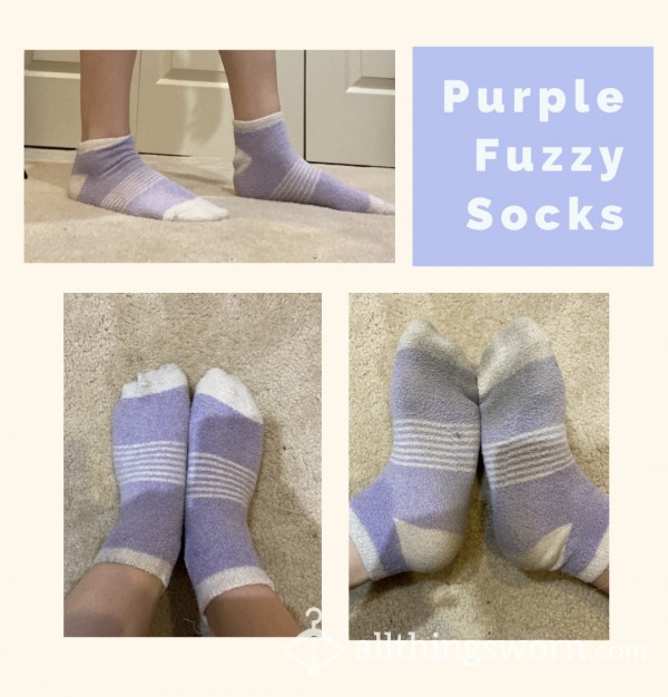 Purple Fuzzy Socks 💜