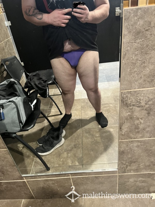 Purple Gym Thong