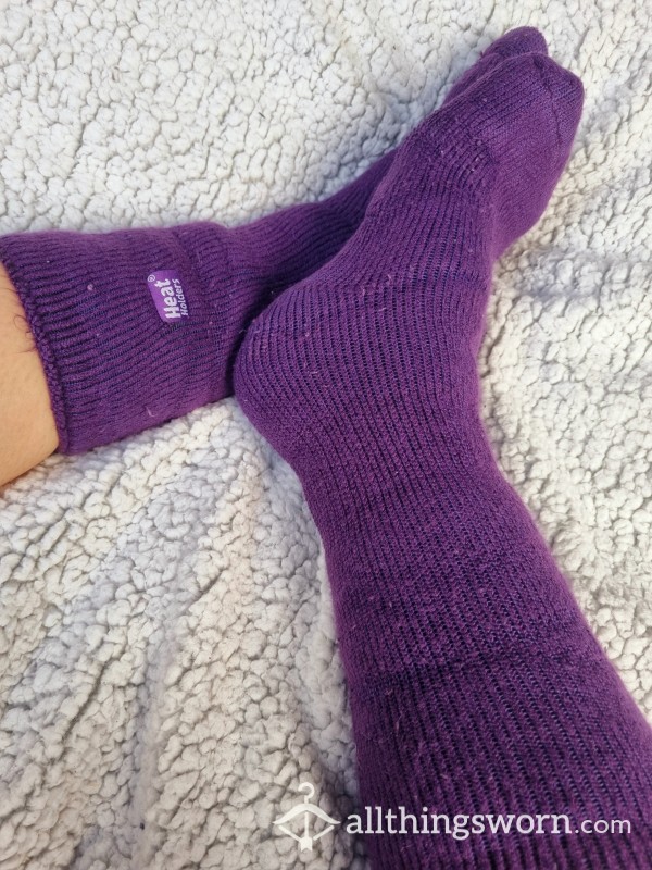 Purple Heat Holder Thick Ass Socks 💜