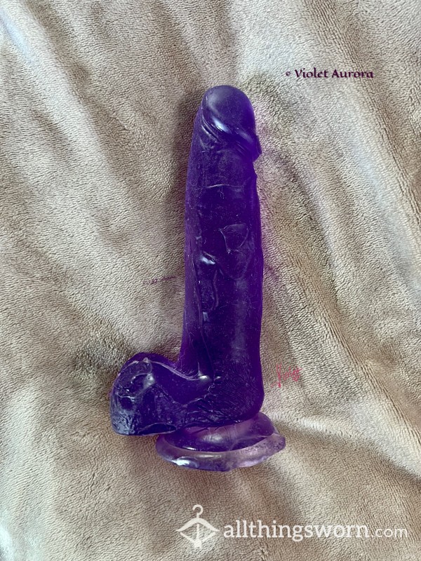 Purple Jelly Dildo