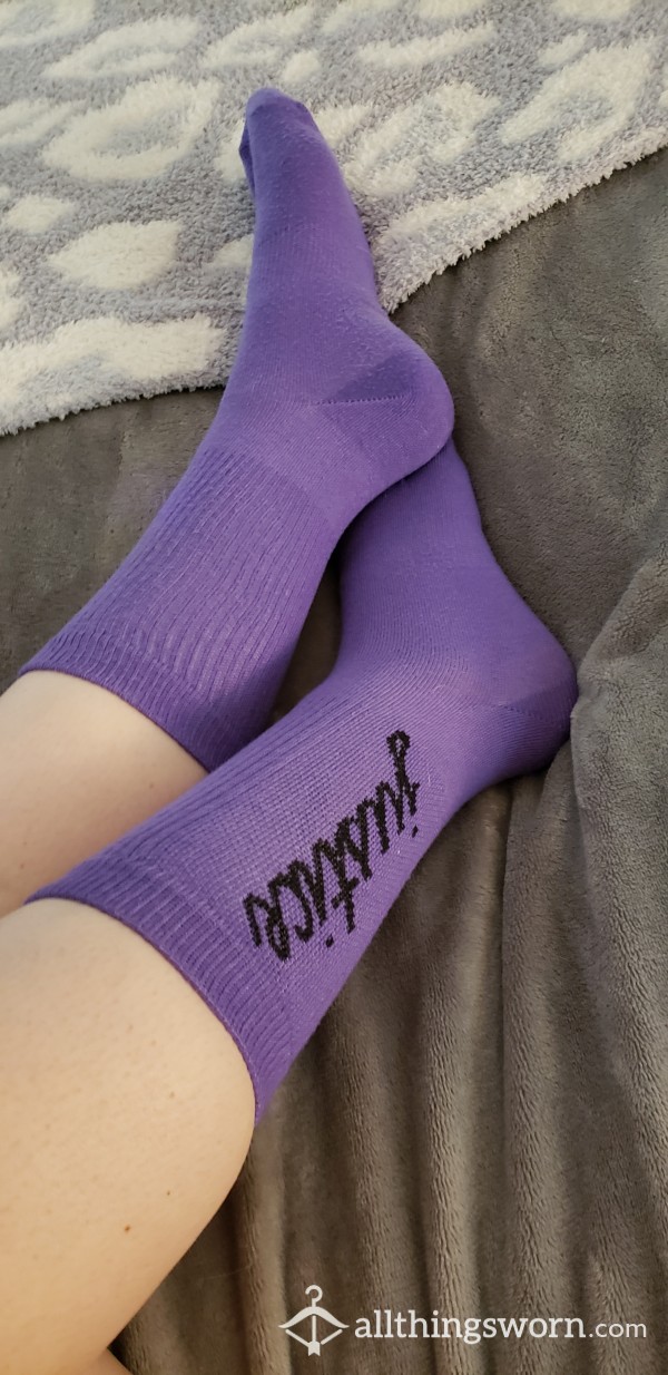 Purple Justice Tube Socks