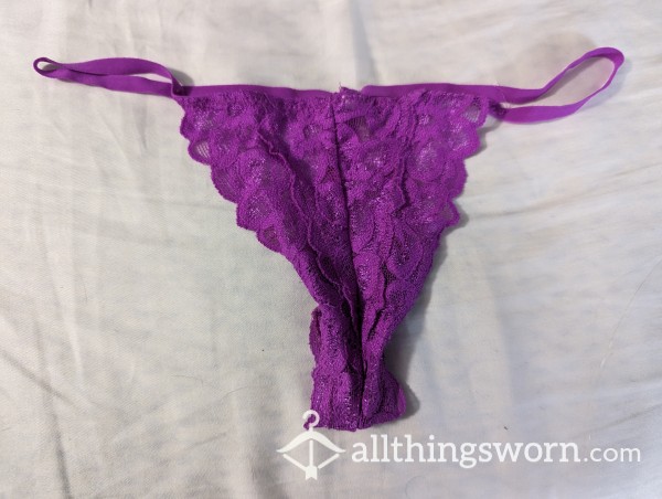 Purple Lace G-string