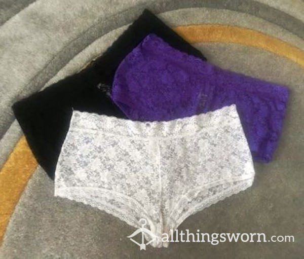 Purple Lacey Panties, Size 22-24. Inland UK Postage Included.