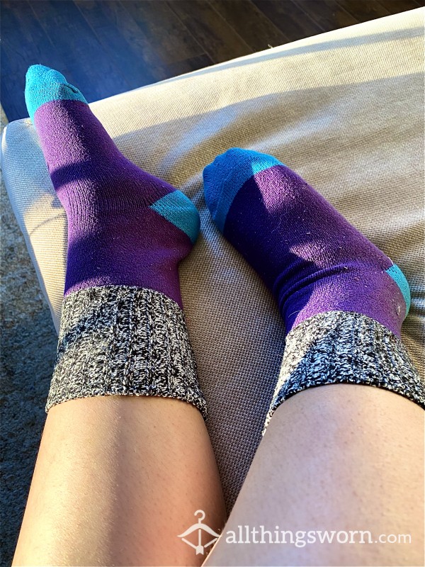 Purple Lounge Socks