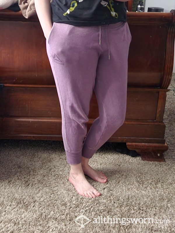 Purple Medium Reebok Jogger Sweat Pants