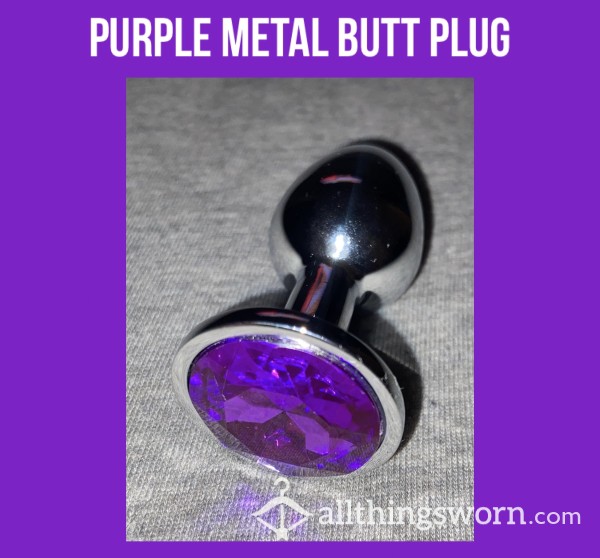 *reduced* Purple Metal Butt Plug💜