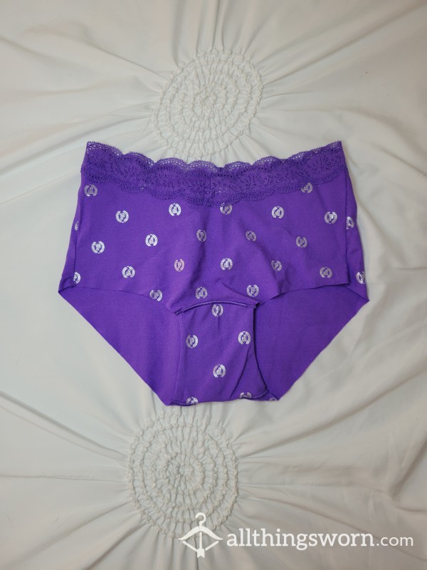 Purple No-Show Boyshort Panties