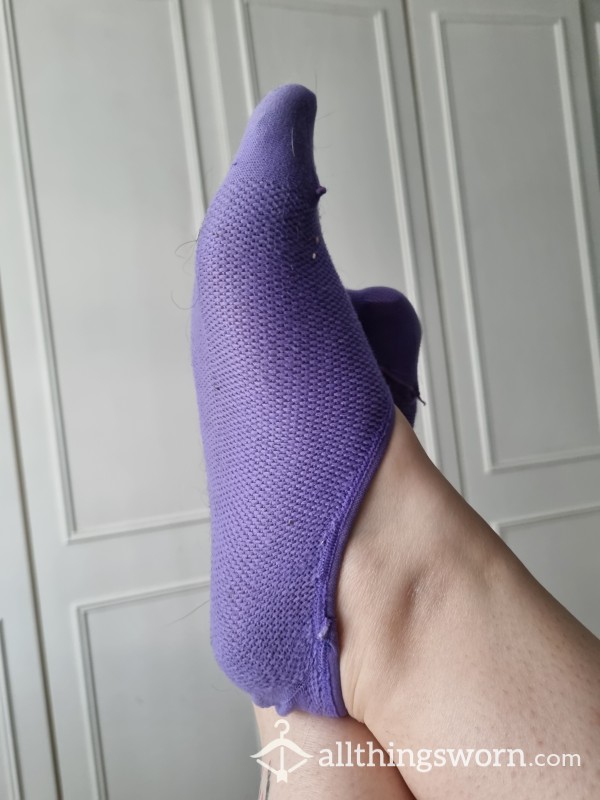 Purple No Show Socks