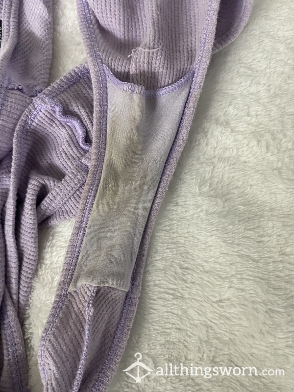 Purple Pregnant Dried Vaginal Discharge Underwear