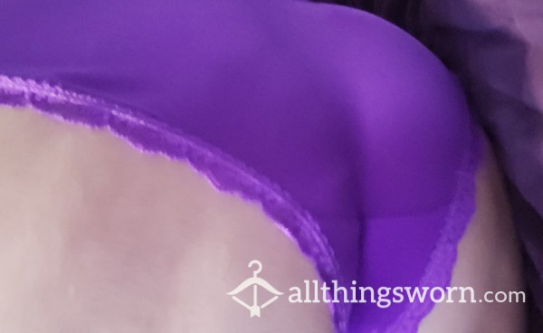 Purple Satin Panties XL FREE Shipping In US