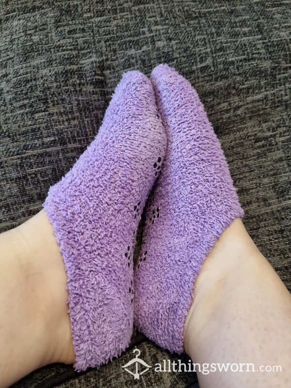 Purple Slipper Socks